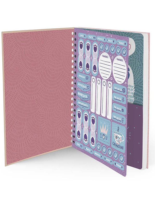 Cuaderno Catedrático Pasta Dura Huellitas 80 Hojas 6