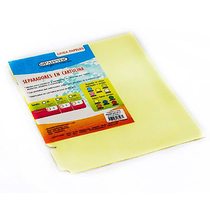 Separadores en cartulina 105