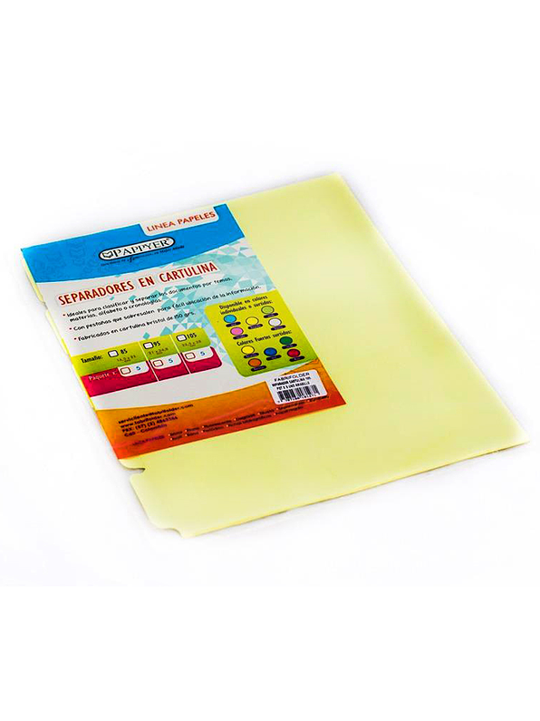 Separadores en cartulina 105 1