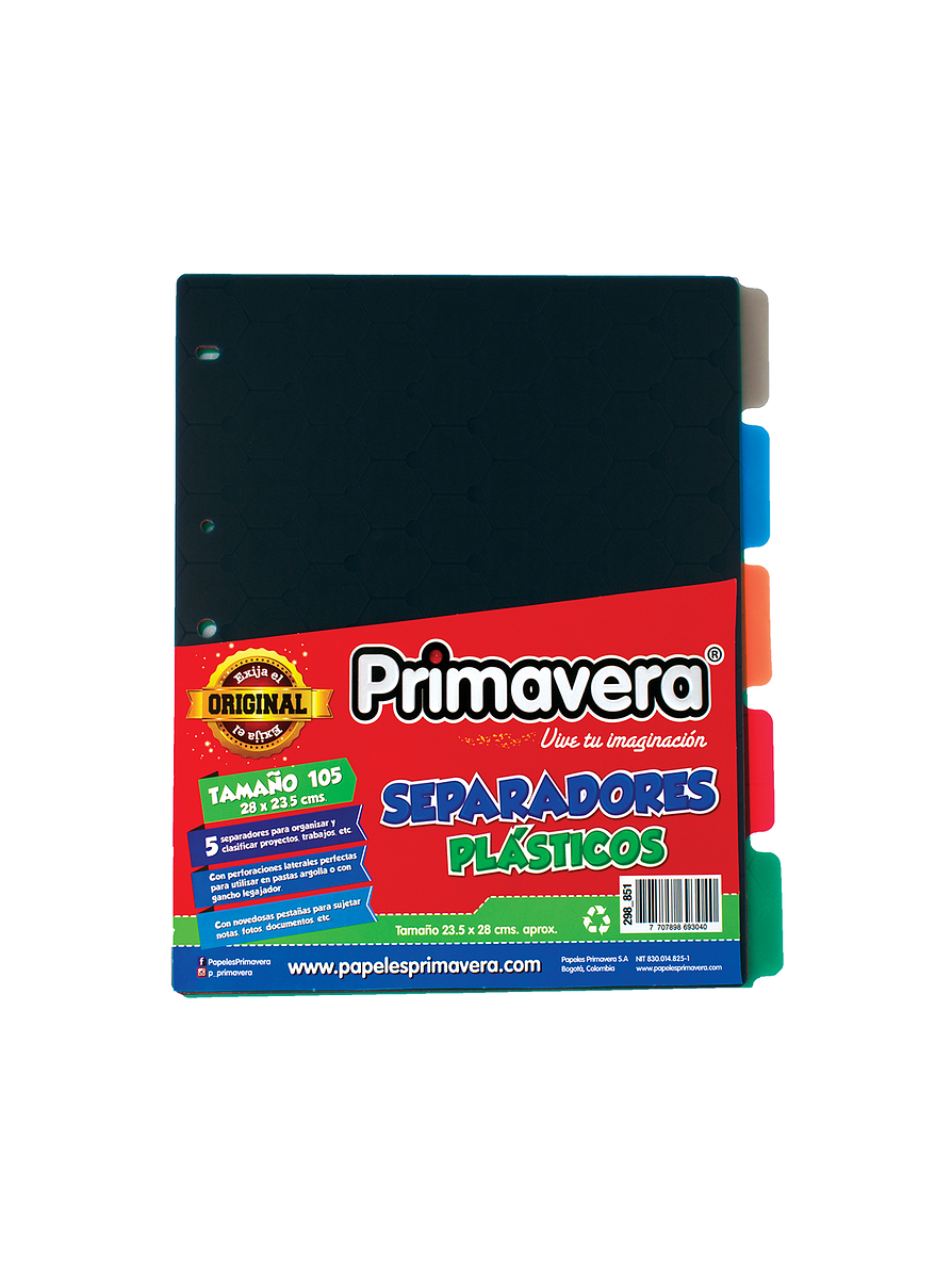 Separador 5 Materias Primavera 105 Plástico 1