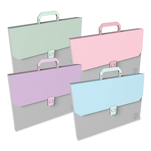 Archivador Primavera 13 Bolsillos Oficio Pastel 