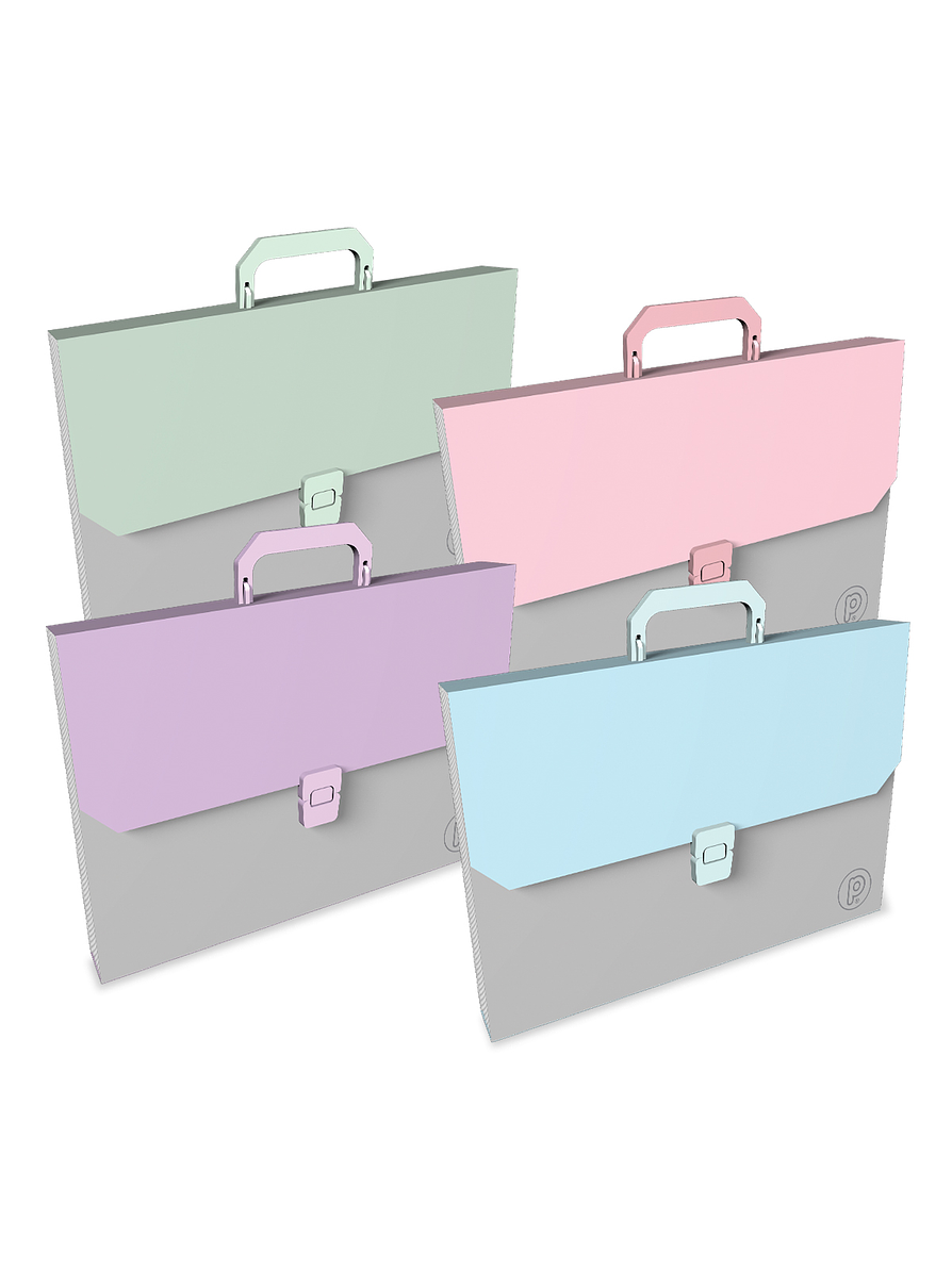 Archivador Primavera 13 Bolsillos Oficio Pastel  1