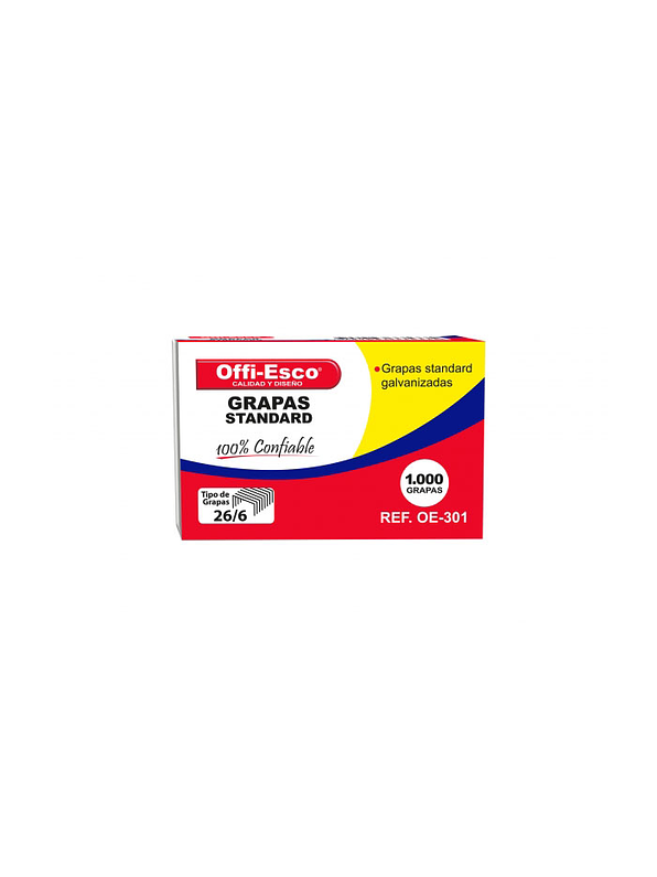 Gancho Cosedora Galvanizada 26/6 1