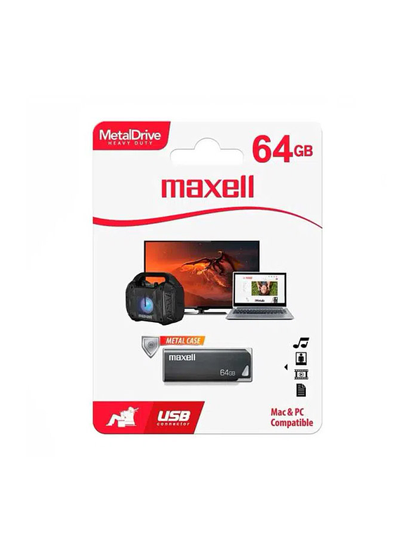 Memoria USB Maxell  Metal 64 GB 2