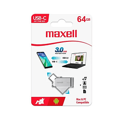 Memoria USB Maxell  Otg 64GB 3.0 Conect Tipo C