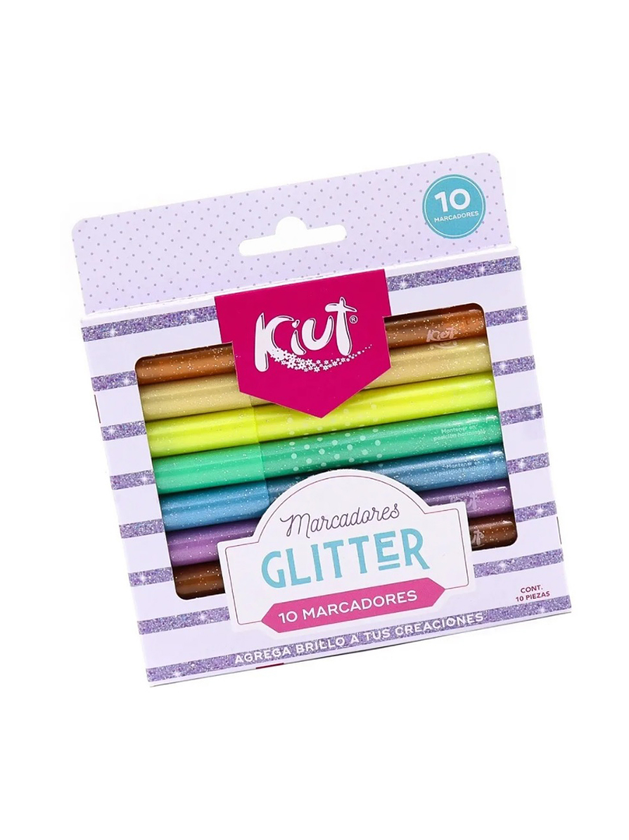 Marcadores Kiut Glitter X 10 Unidades 1