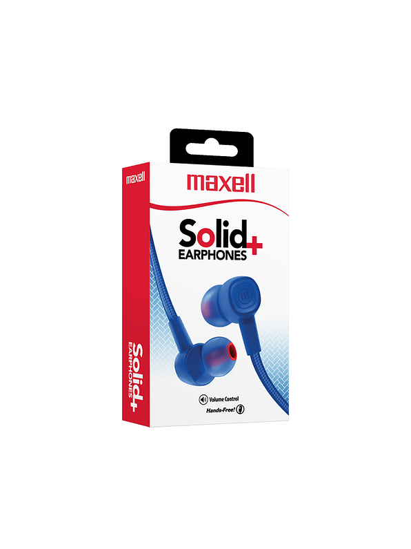 Audífonos Solid + Sin-8 Con Micrófono Azul 1