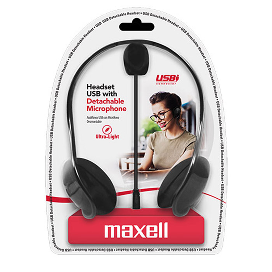 Diadema Maxell  Hmic Detachable Con Micrófono Conexión USB 1