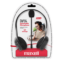 Diadema Maxell  Hmic Detachable Con Micrófono Conexión USB