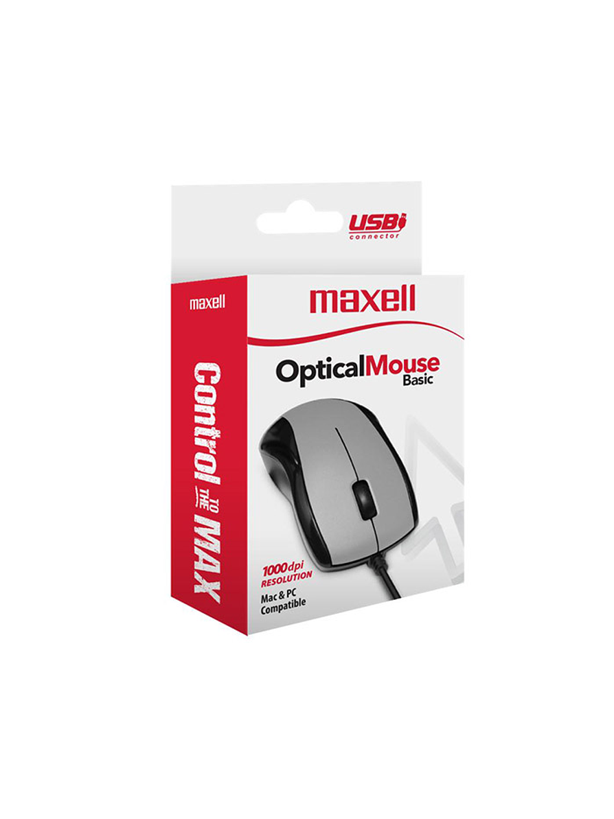 Mouse Maxell  Mowr-101 Optical Silver 1