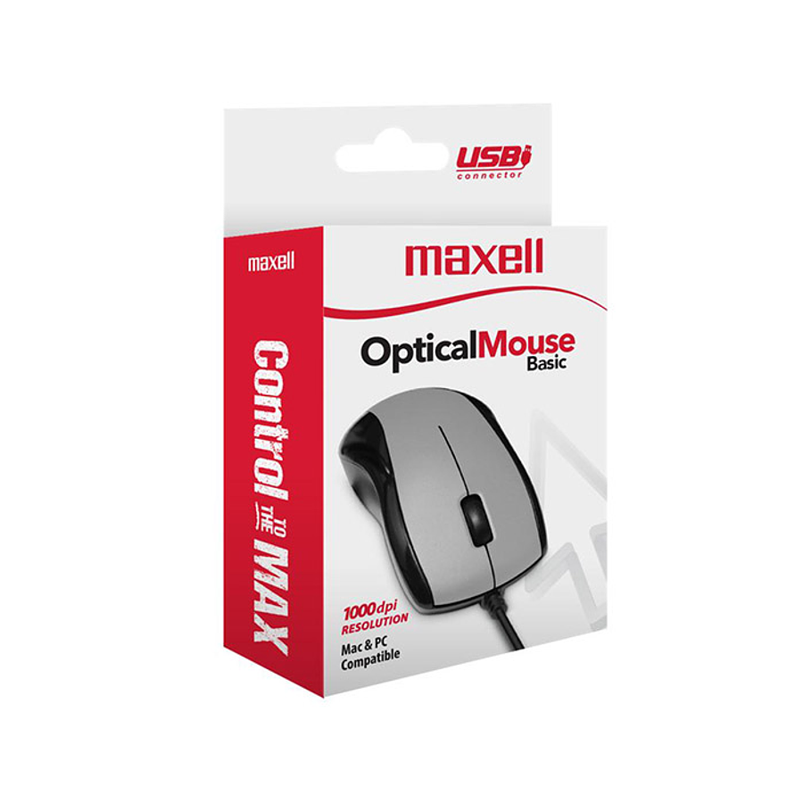 Mouse Maxell  Mowr-101 Optical Silver 1