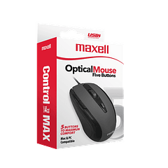 Mouse Maxell  Mowr-105 Optical Five Button Black