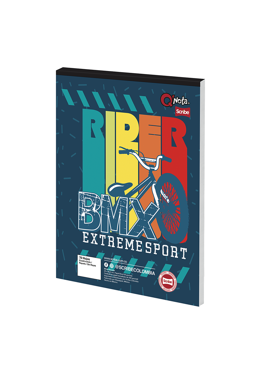 Block Tamaño Carta Q´Nota Masculino 4