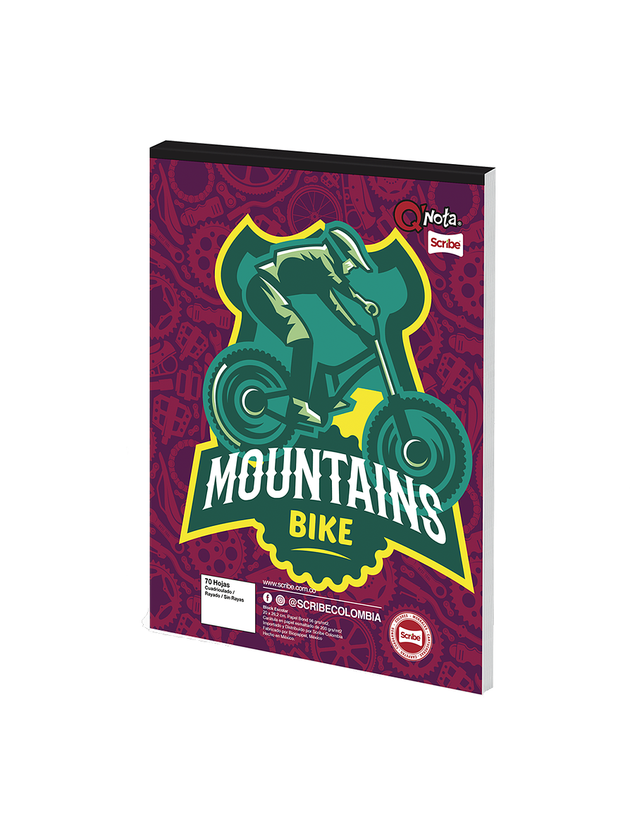 Block Tamaño Carta Q´Nota Masculino 3