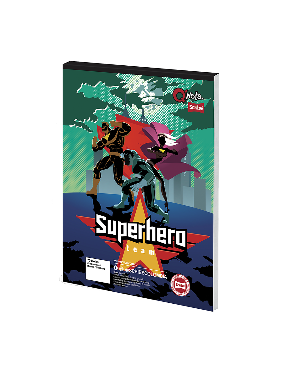 Block Tamaño Carta Q´Nota Masculino 1