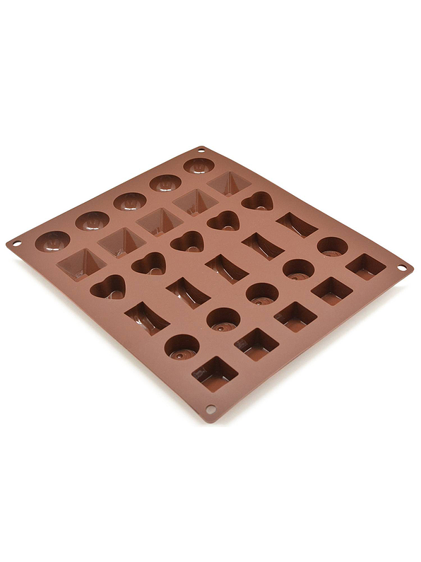 Molde De Silicona Para Chocolates Press 1