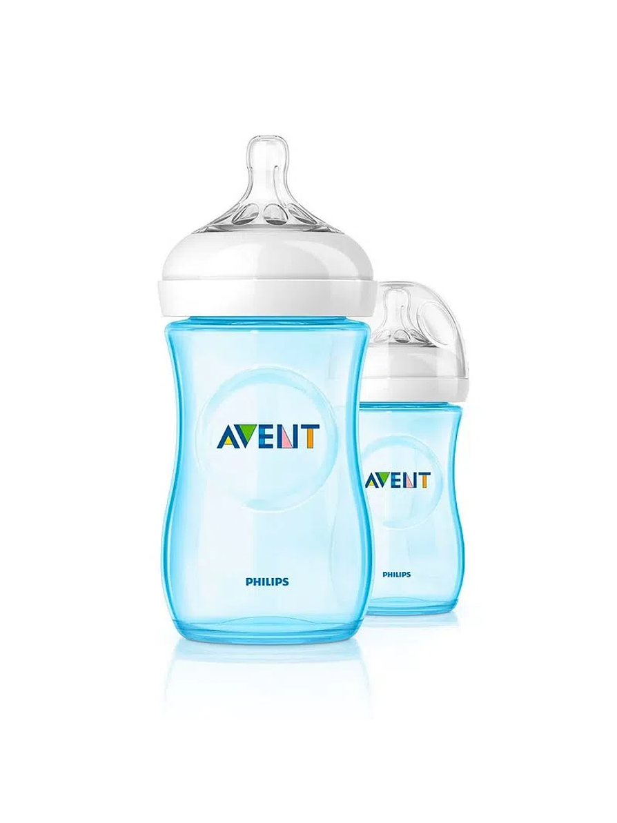 Tetero Natural Avent 9 Onzas Azul x1 Unidad 1