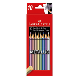 Colores Faber-Castell Matallic x 10 Unidades