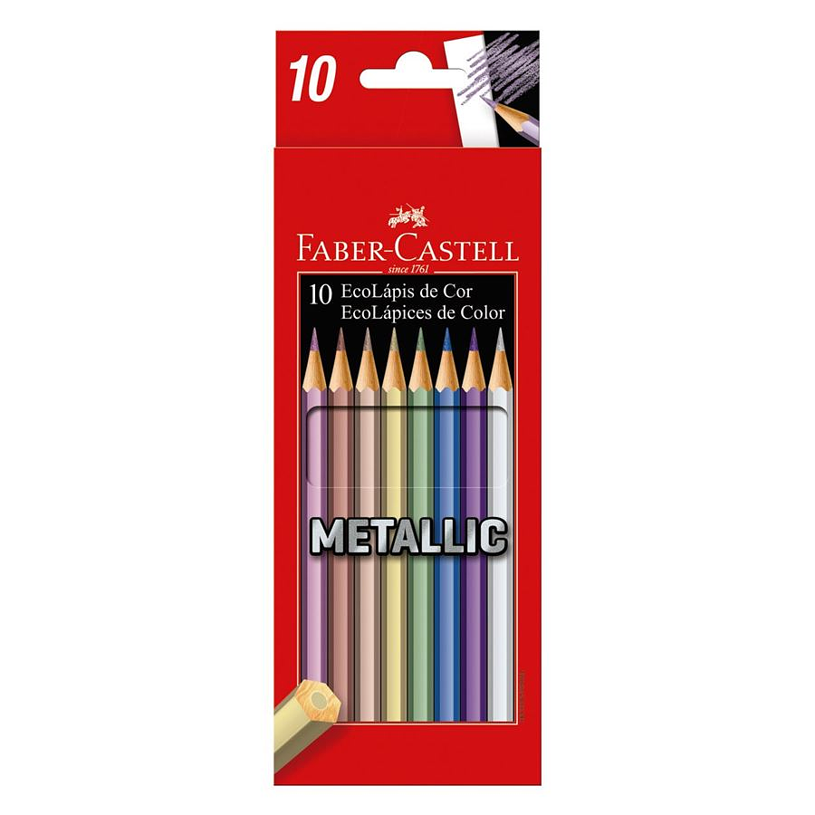 Colores Faber-Castell Matallic x 10 Unidades 1