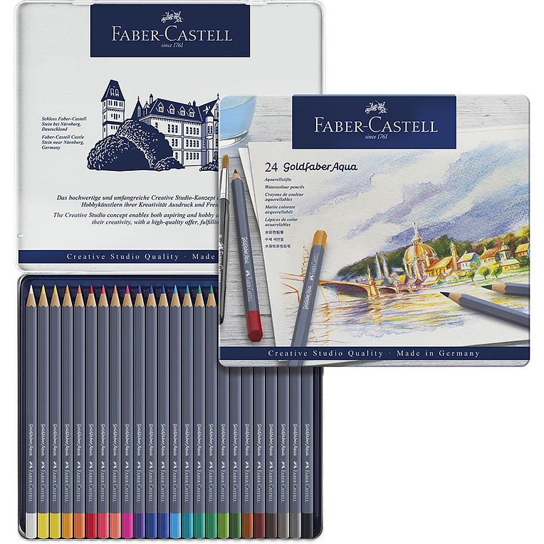 Colores Faber-Castell Gold Aqua x 24 Unidades