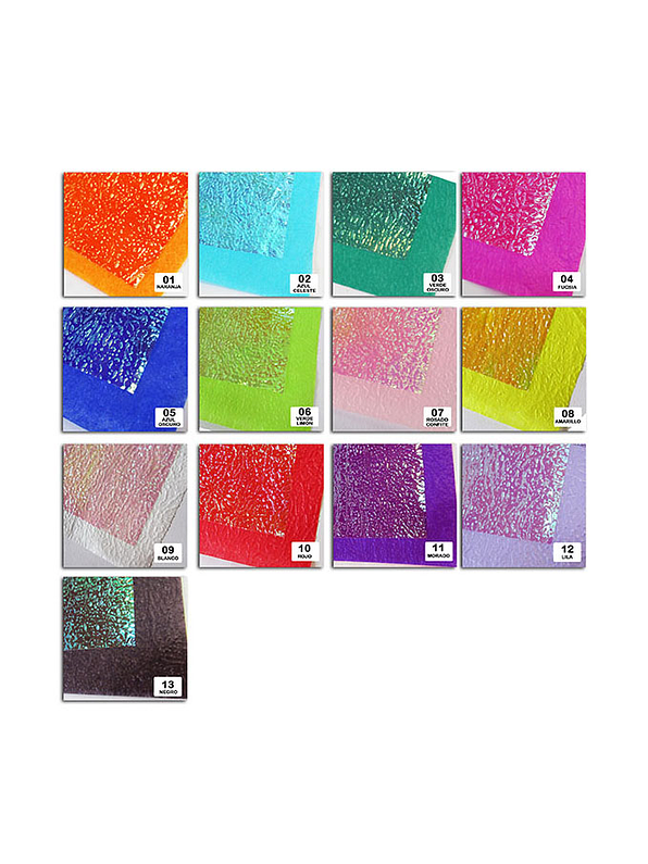 Papel Tornasol Textura In Color X 1 Unidad 1
