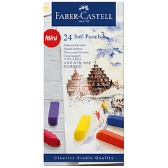 Tiza Pastel Corta Faber-Castell x 24 Unidades