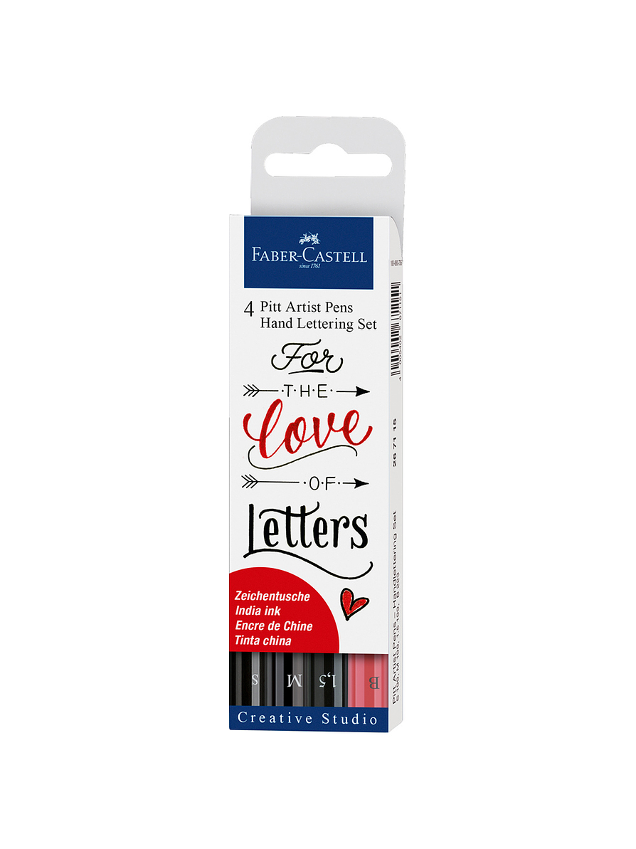 Marcador Faber-Castell Pitt Pen Lettering x 4 1