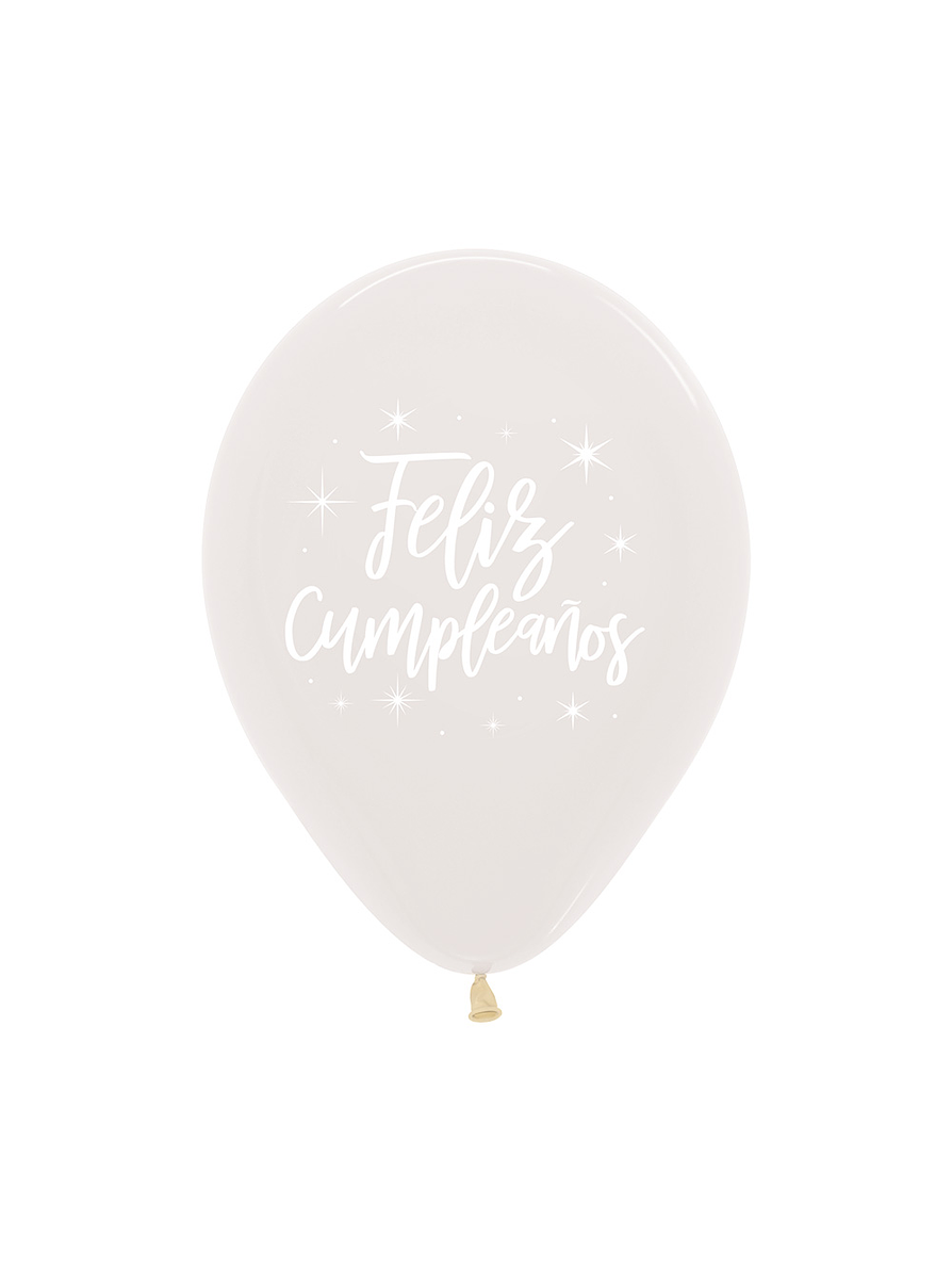 Globo R-12 Infinity Cristal Feliz Cumpleaños Radiante x 12 Unidades 1