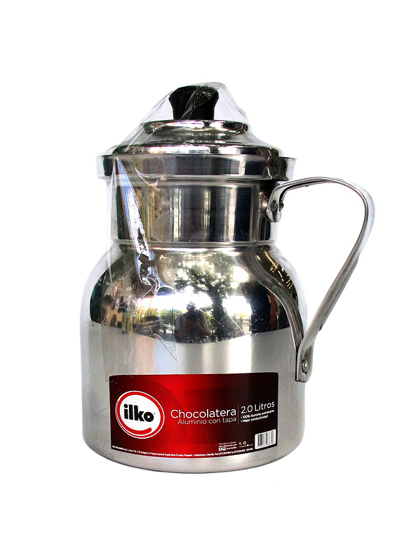Chocolatera Ilko Class Aluminio Con Tapa 2.0 Litros 1