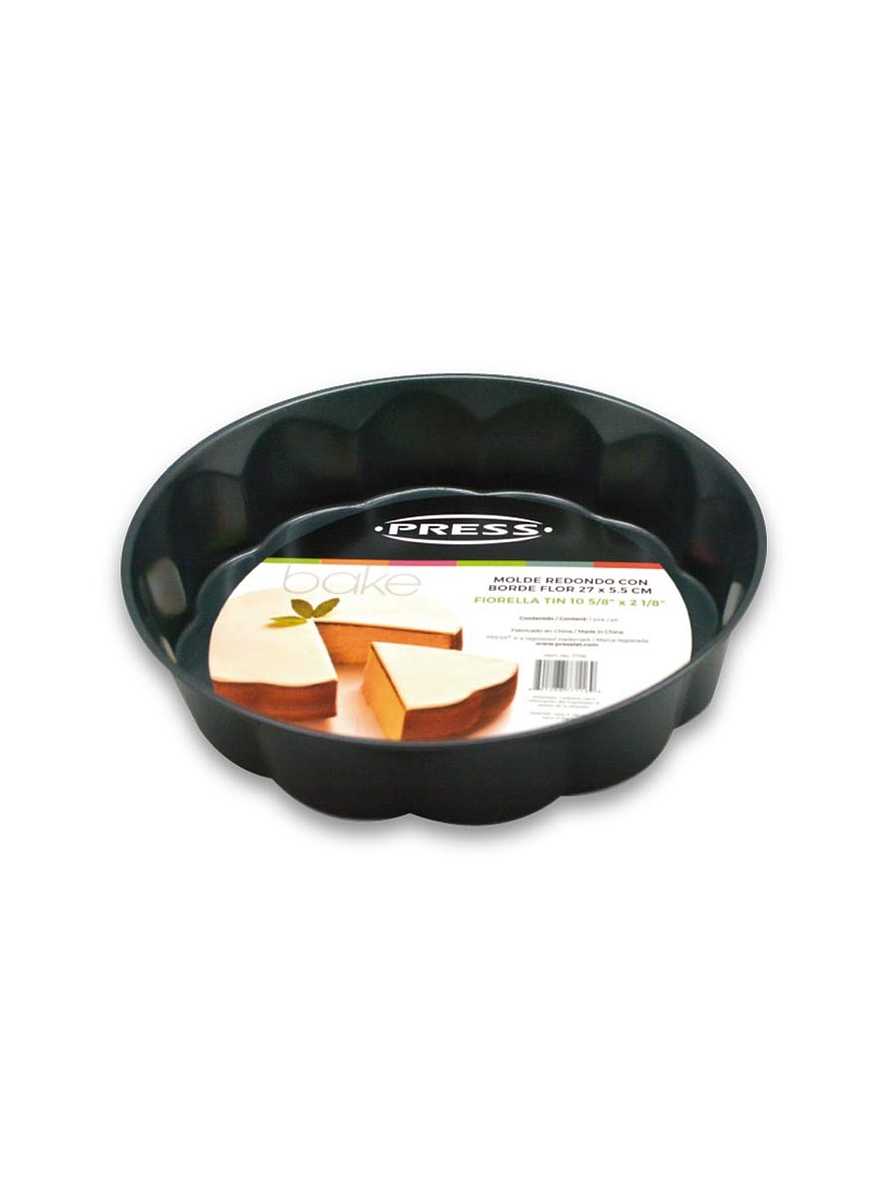 Molde Redondo con Borde Flor 1