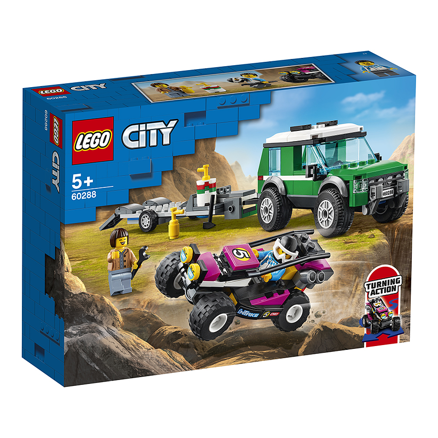 Lego City Furgoneta De Transporte Del Buggy De Carreras 1