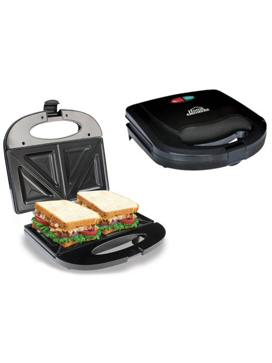 Sanduchera 2 Puestos Home Elements Interior Antiadherente  2