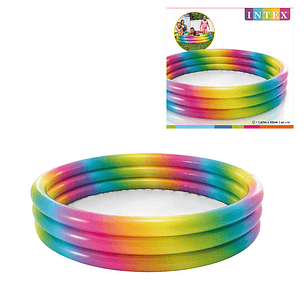 Piscina Inflable 3 Anillos Intex Arco Iris