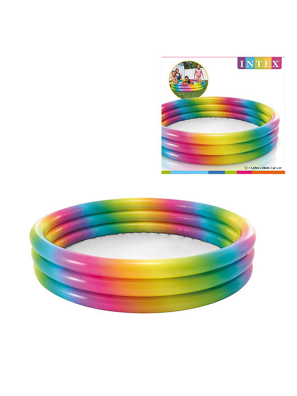 Piscina Inflable 3 Anillos Intex Arco Iris 1