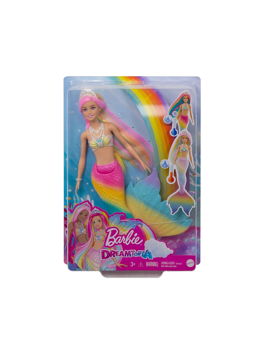 Barbie Sirena Arcoíris Mágico 6