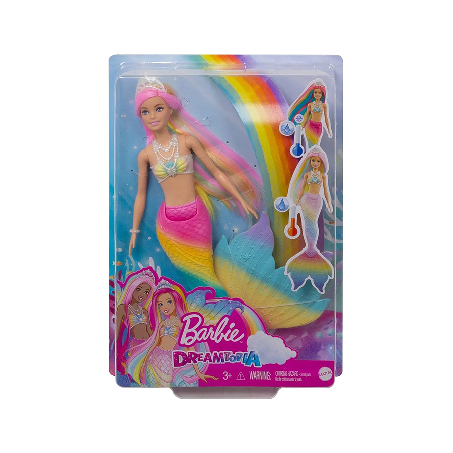Barbie Sirena Arcoíris Mágico 6