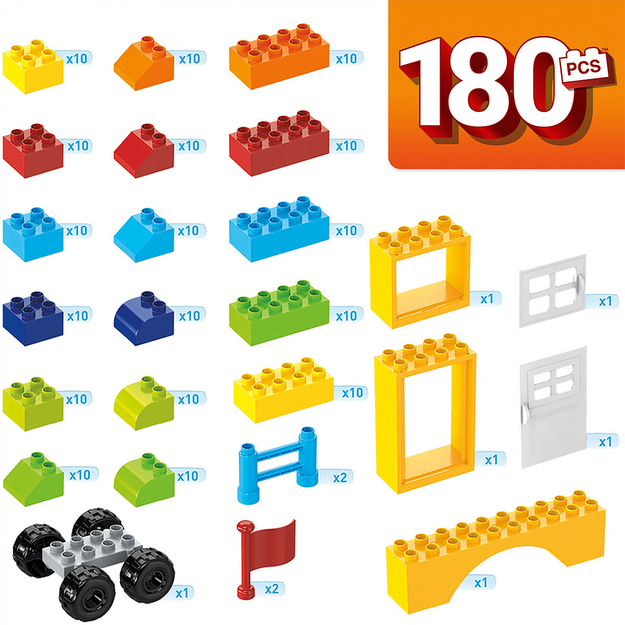 Mega Bloks Caja De Construcción Mini 180 Piezas 2