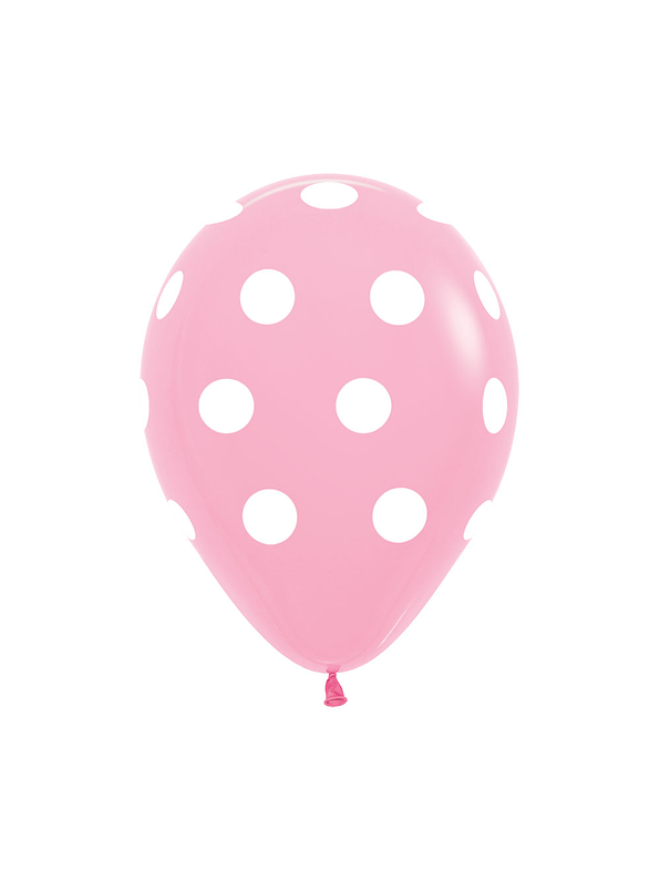 Globo R-12-Infinity-Blanco Fashion Rosado x 12 1