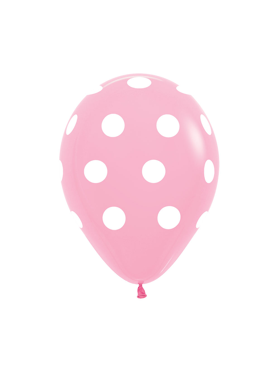 Globo R-12-Infinity-Blanco Fashion Rosado x 12 1