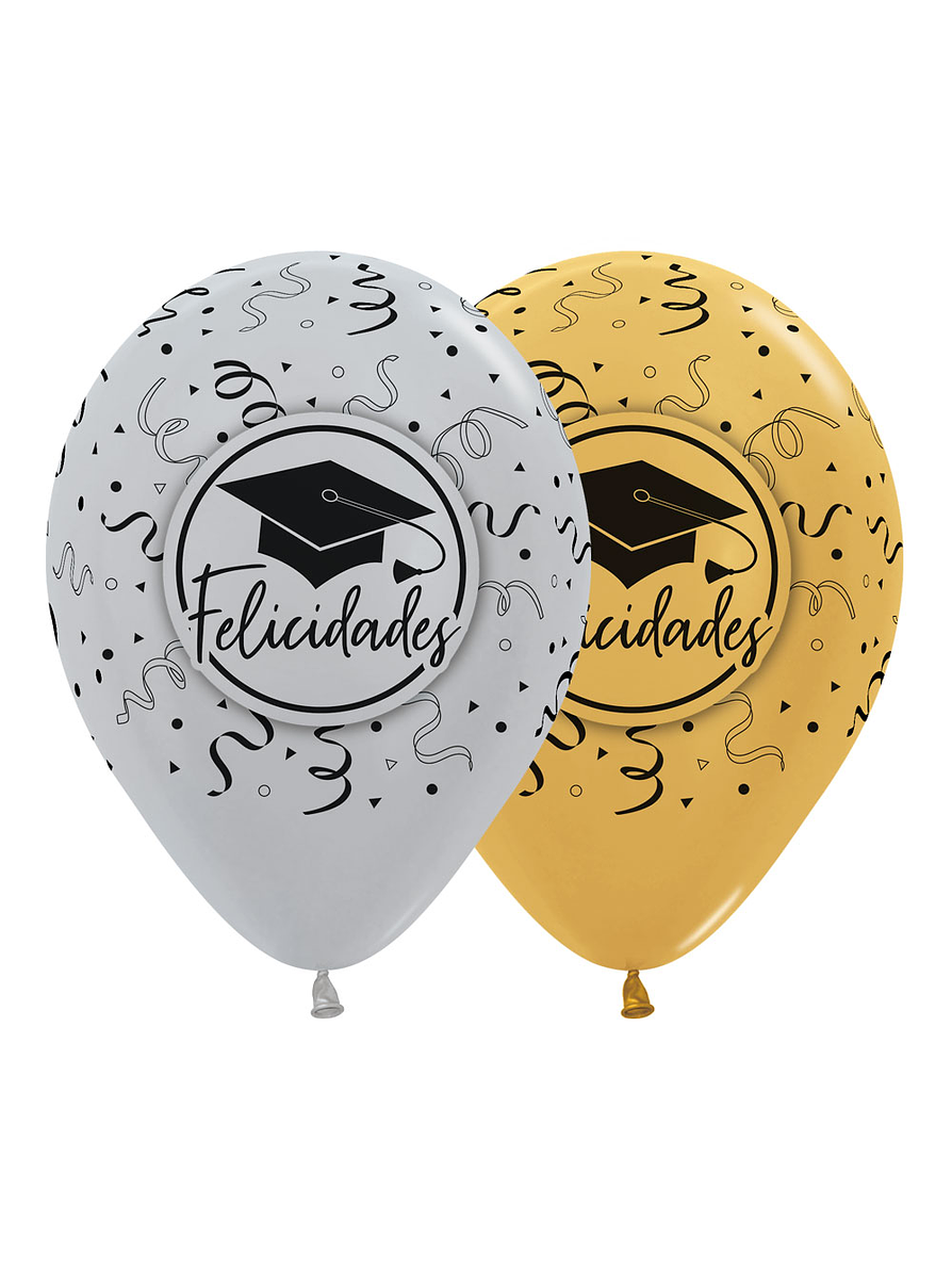 Globos R-12 Infinity Felicidades Grado Surtido 1