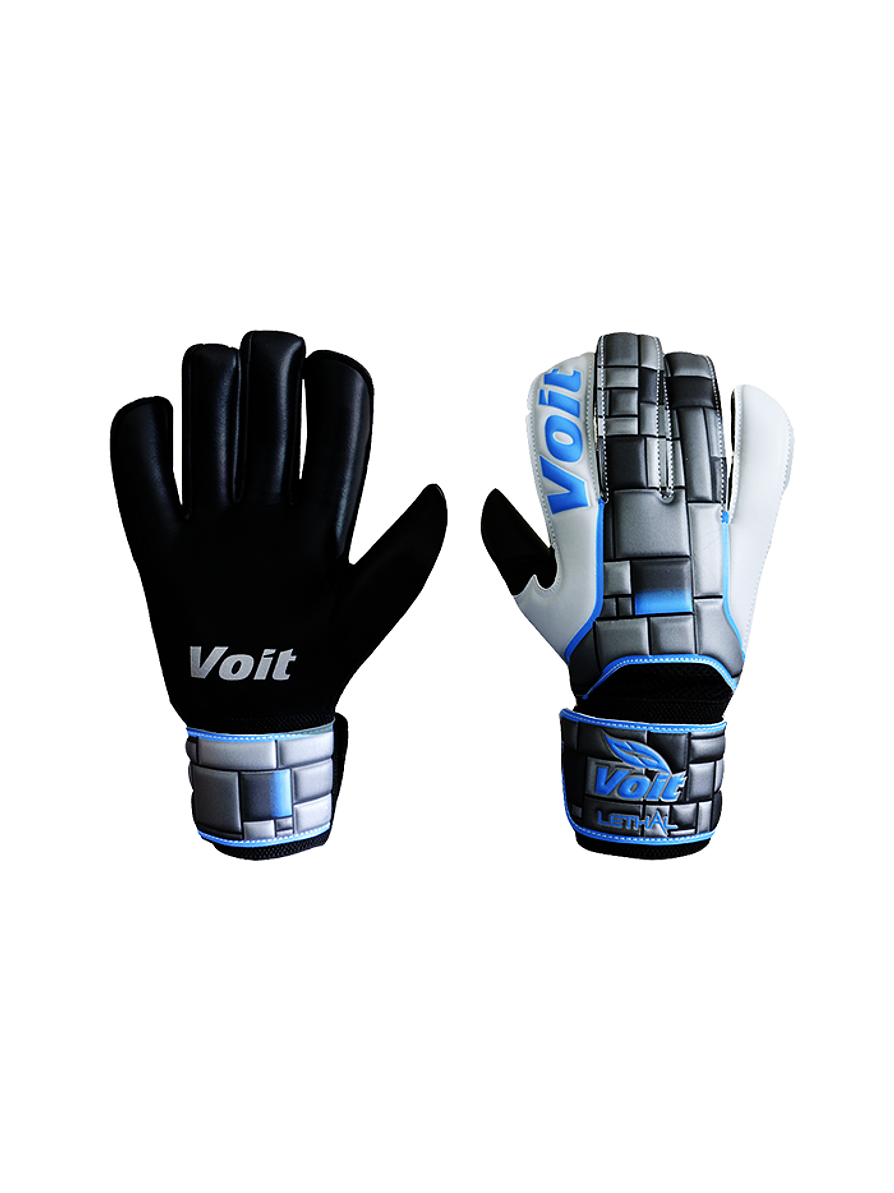 Guante Arquero Lethal Plateado/Azul Híbrido Talla 10 1