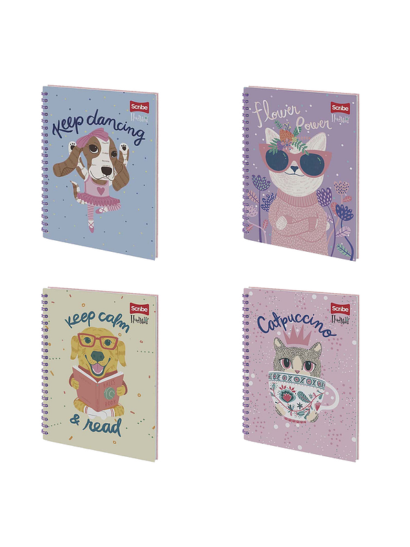 Cuaderno Catedrático Pasta Dura Huellitas 80 Hojas 2
