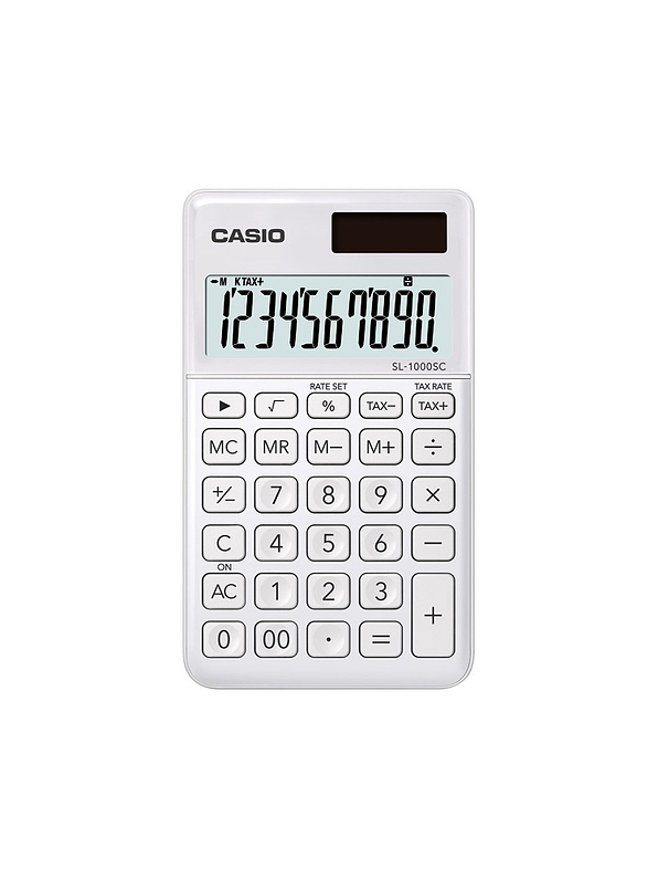 Calculadora Casio Bolsillo Blanca 1