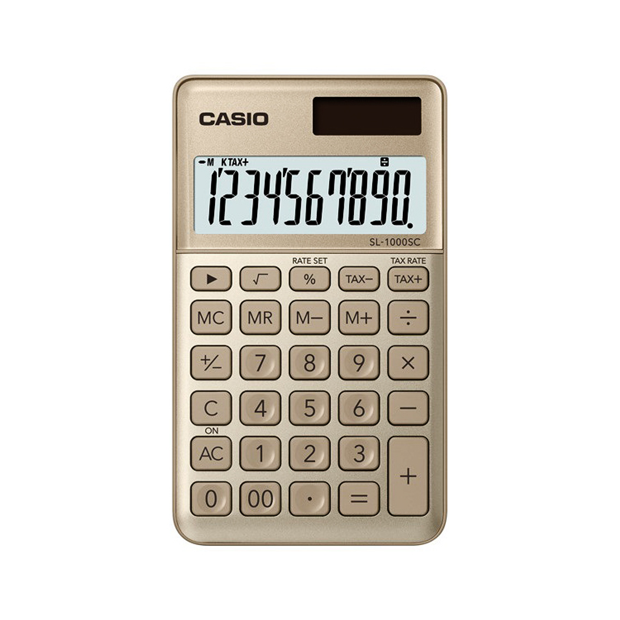 Calculadora Casio Bolsillo Dorada