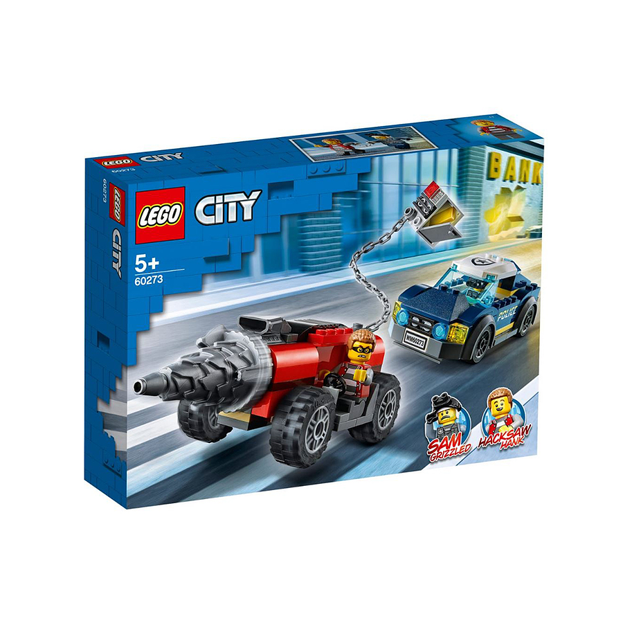 Lego City Policía De Élite Persecución De La Perforadora 1