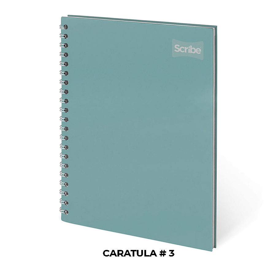 Cuaderno Catedrático Pasta Dura Scribe 80 Hojas Cuadros 1