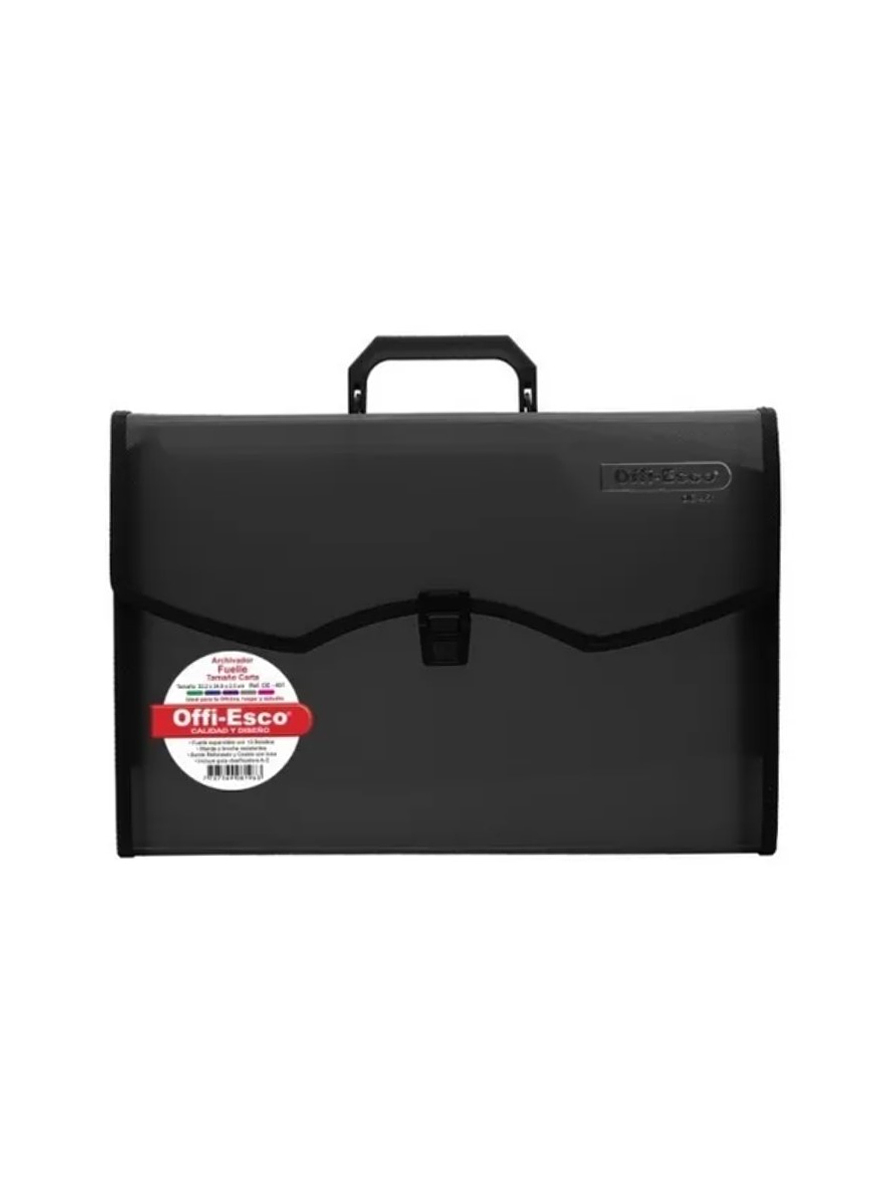 Archivador 13 bolsillos carta translucido 2