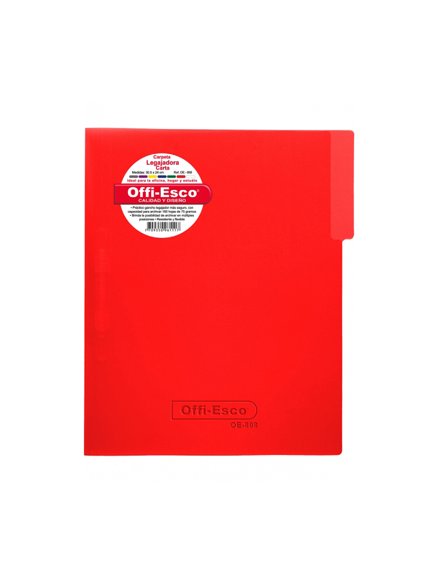 Carpeta Legajadora Plástica Carta  2