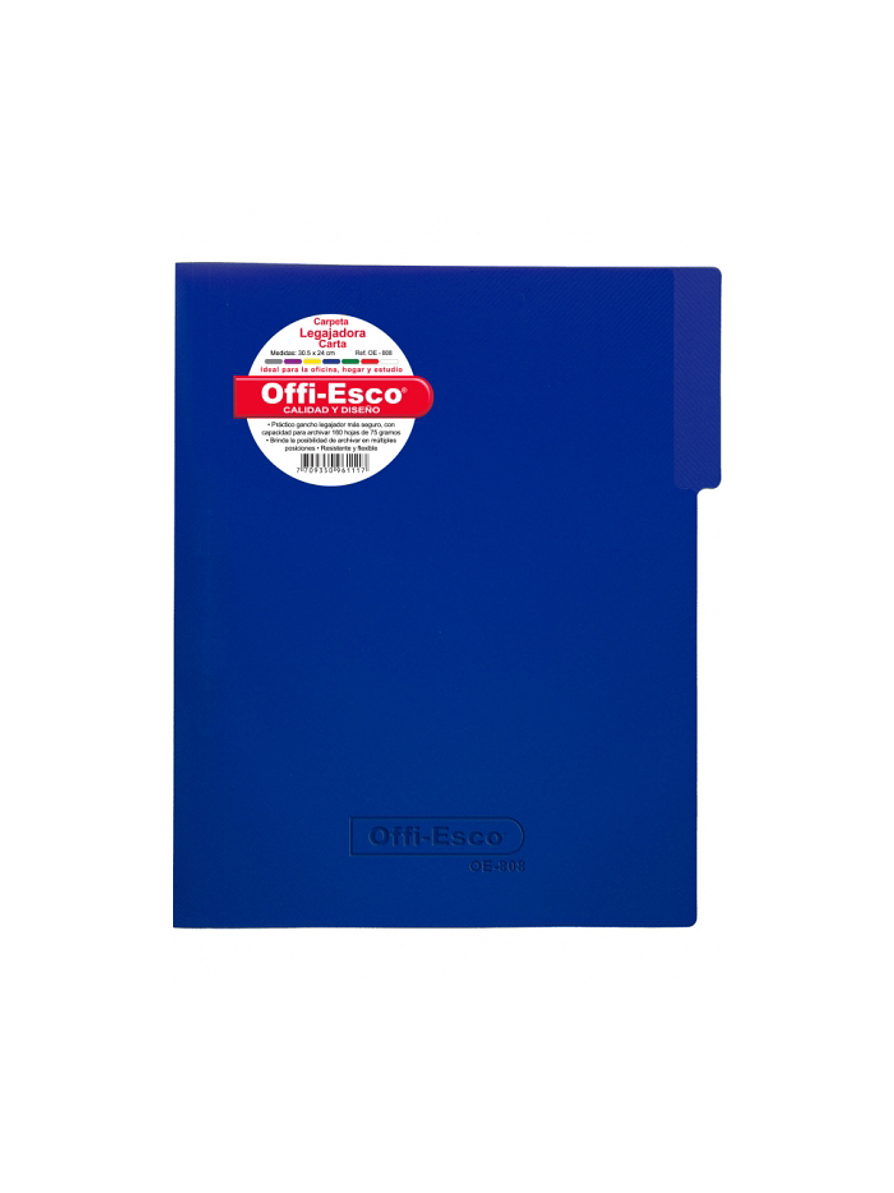 Carpeta Legajadora Plástica Carta  3