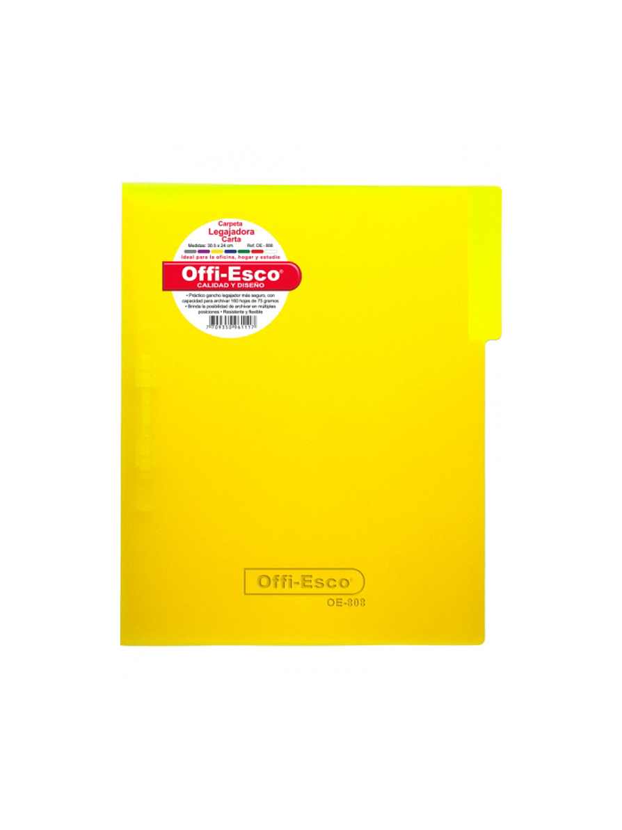 Carpeta Legajadora Plástica Carta  4